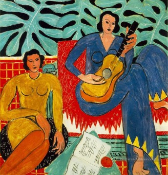 Henri Matisse œuvres - La Musique musique 1939 fauvisme abstrait Henri Matisse